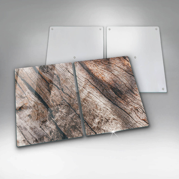 Copri piano cottura in vetro Struttura in legno