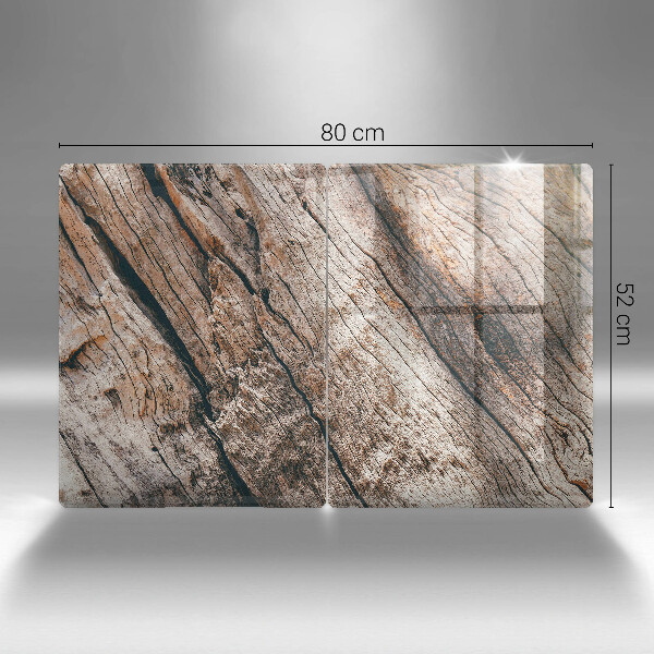 Copri piano cottura in vetro Struttura in legno