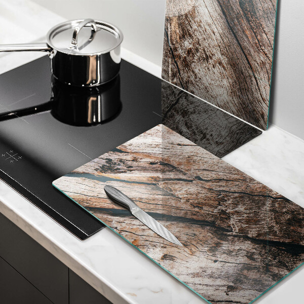 Copri piano cottura in vetro Struttura in legno