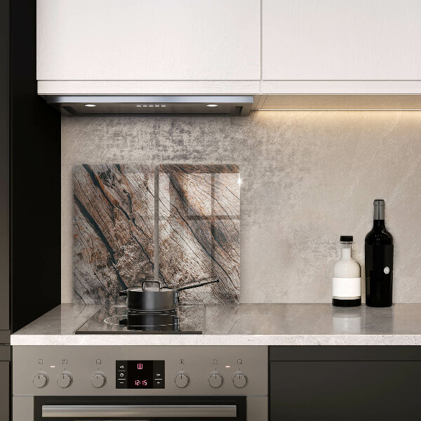 Copri piano cottura in vetro Struttura in legno