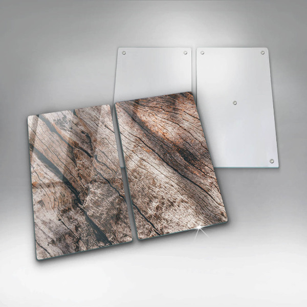 Copri piano cottura in vetro Struttura in legno