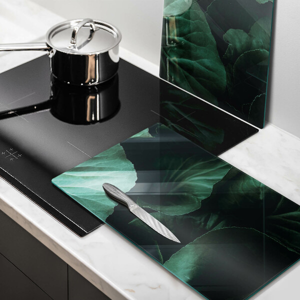 Copertura piano cottura Foglie selvatiche scure