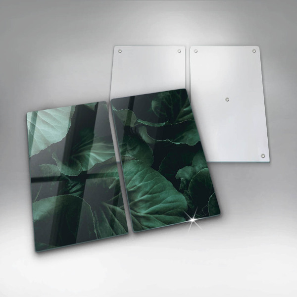 Copertura piano cottura Foglie selvatiche scure