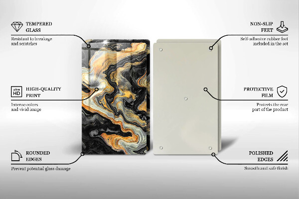 Copri piano cottura in vetro Struttura astratta