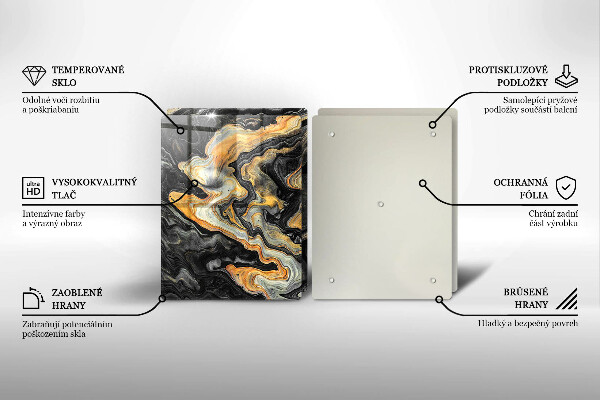 Copri piano cottura in vetro Struttura astratta