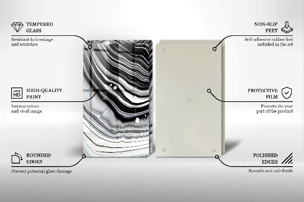 Copri piano cottura in vetro Astrazione dell'inchiostro