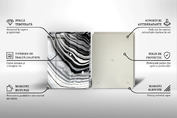 Copri piano cottura in vetro Astrazione dell'inchiostro