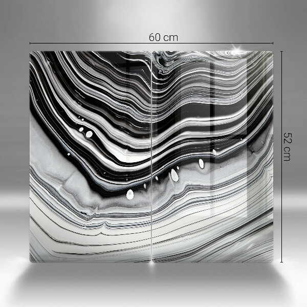 Copri piano cottura in vetro Astrazione dell'inchiostro