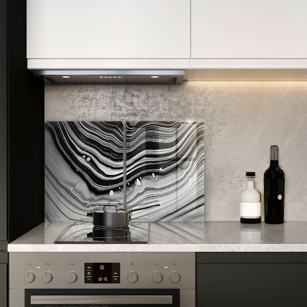 Copri piano cottura in vetro Astrazione dell'inchiostro