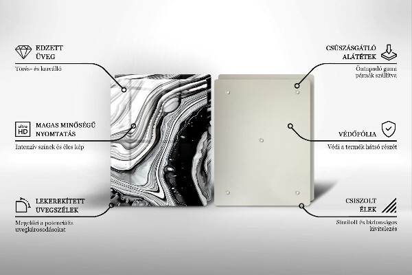 Copri piano cottura in vetro Astrazione dell'inchiostro