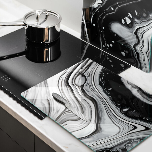 Copri piano cottura in vetro Astrazione dell'inchiostro