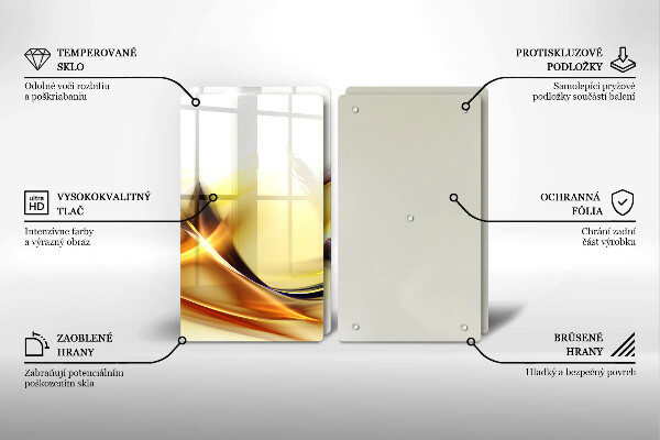 Copertura piano cottura Linee astratte di luce