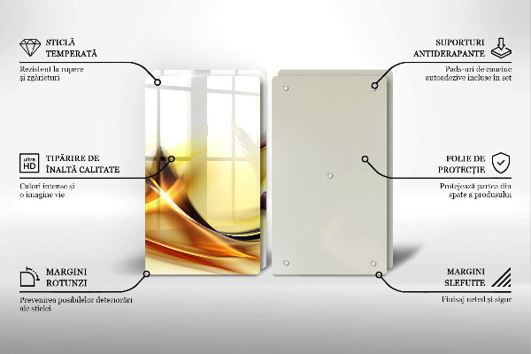 Copertura piano cottura Linee astratte di luce