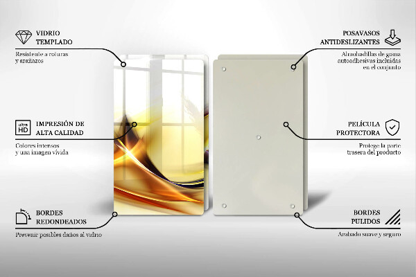 Copertura piano cottura Linee astratte di luce