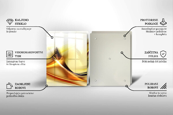 Copertura piano cottura Linee astratte di luce