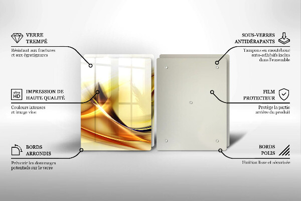 Copertura piano cottura Linee astratte di luce