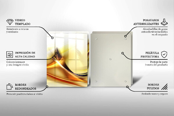 Copertura piano cottura Linee astratte di luce