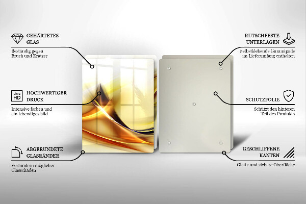 Copertura piano cottura Linee astratte di luce