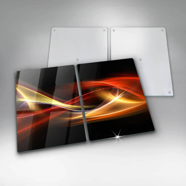 Copri piano cottura in vetro Fumo e luce astratti