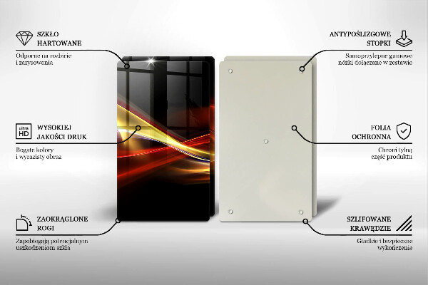 Copri piano cottura in vetro Fumo e luce astratti