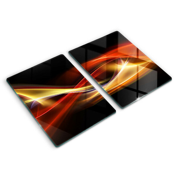 Copri piano cottura in vetro Fumo e luce astratti