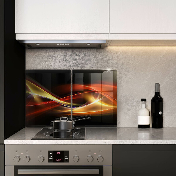 Copri piano cottura in vetro Fumo e luce astratti