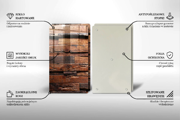 Copertura piano cottura Tavole di legno decorative