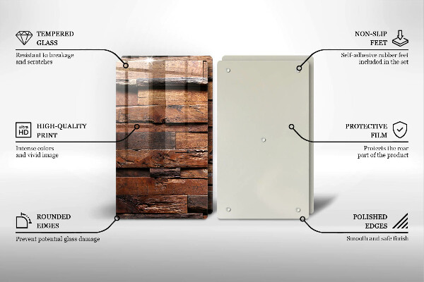 Copertura piano cottura Tavole di legno decorative