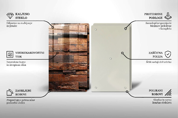 Copertura piano cottura Tavole di legno decorative