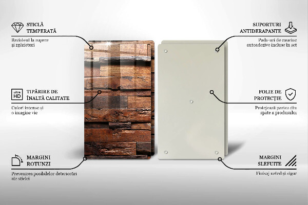 Copertura piano cottura Tavole di legno decorative