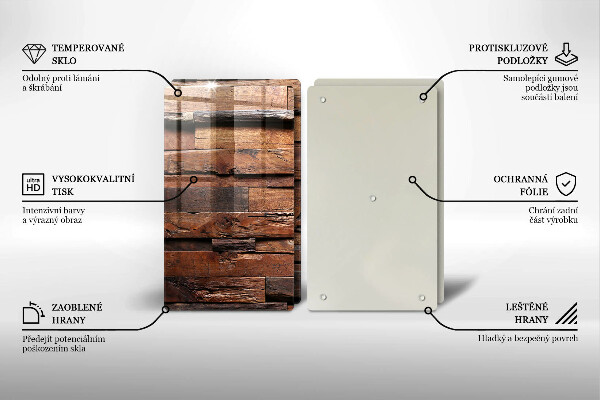 Copertura piano cottura Tavole di legno decorative