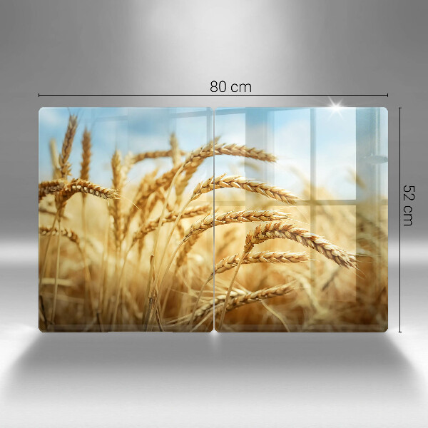 Copri piano cottura in vetro Spighe di cereali nel campo