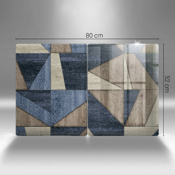 Copri piano cottura in vetro Astrazione geometrica