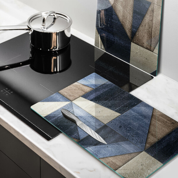 Copri piano cottura in vetro Astrazione geometrica