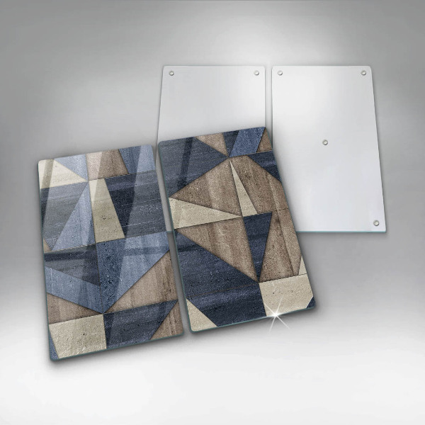 Copri piano cottura in vetro Astrazione geometrica