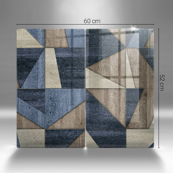 Copri piano cottura in vetro Astrazione geometrica