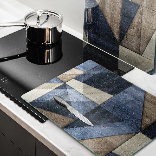 Copri piano cottura in vetro Astrazione geometrica