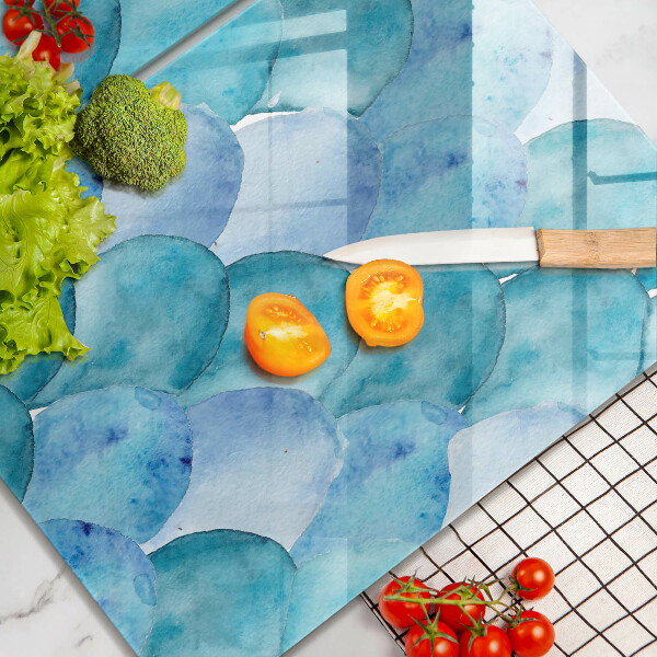 Copri piano cottura in vetro Scaglie di acquerello