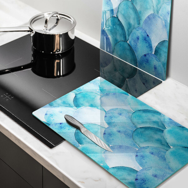 Copri piano cottura in vetro Scaglie di acquerello