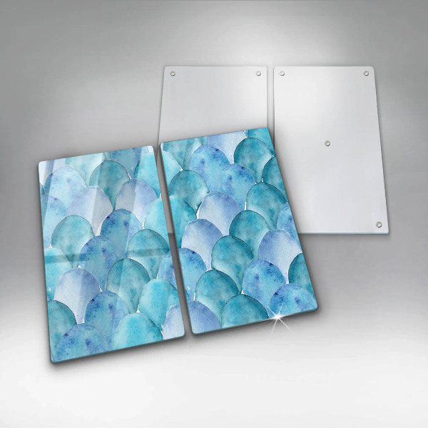 Copri piano cottura in vetro Scaglie di acquerello