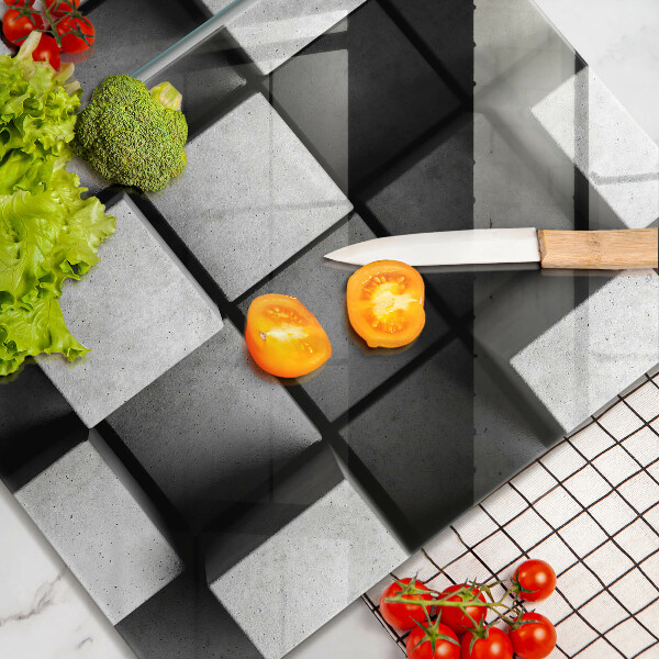 Copri piano cottura Sfondo di geometria 3D