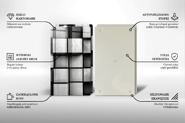 Copri piano cottura Sfondo di geometria 3D