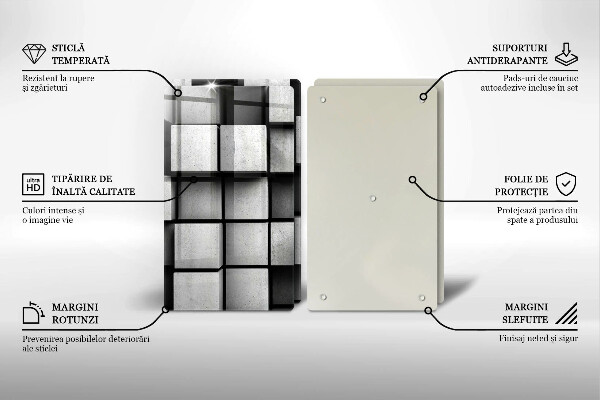 Copri piano cottura Sfondo di geometria 3D