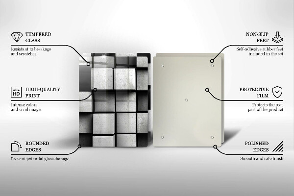 Copri piano cottura Sfondo di geometria 3D