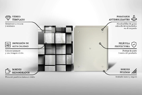 Copri piano cottura Sfondo di geometria 3D