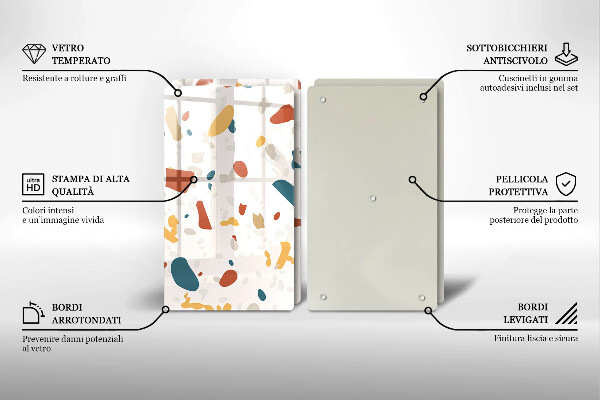 Copri piano cottura Gres decorativo