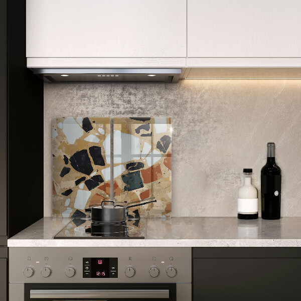 Copri piano cottura Piatto con pietre decorative