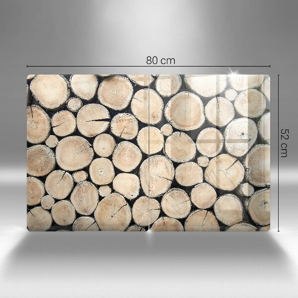 Copertura piano cottura Tronchi d'albero in legno