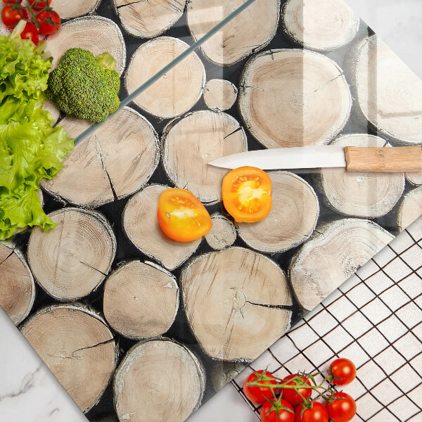 Copertura piano cottura Tronchi d'albero in legno