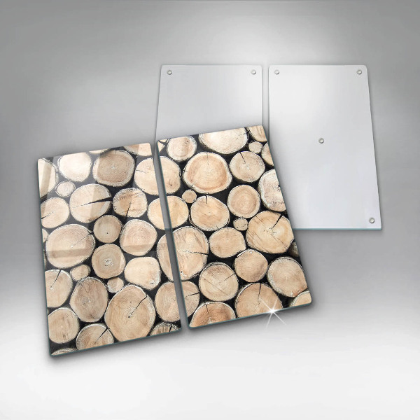 Copertura piano cottura Tronchi d'albero in legno